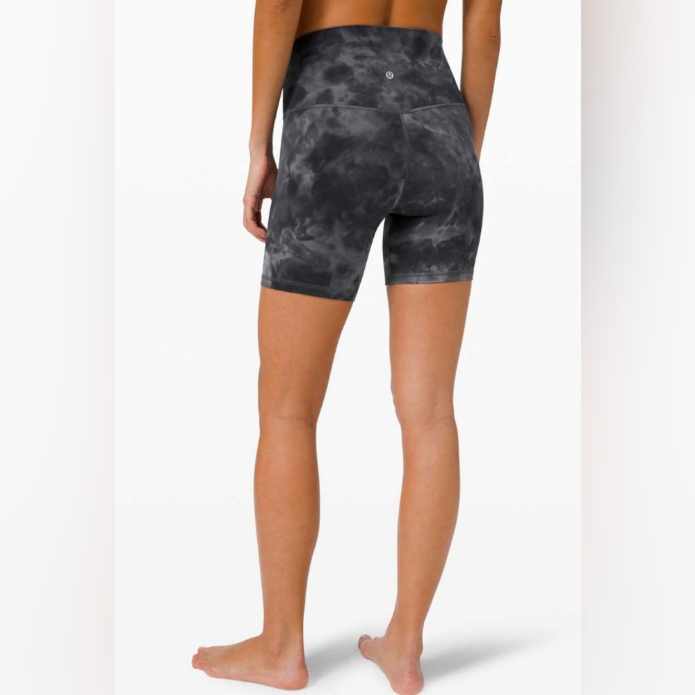Lululemon Align Shorts Diamond Dye Pitch Grey Graphic Grey Size 0